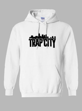 Trap City Hoodies White